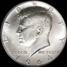 Srebrnjak John Kennedy half dollar