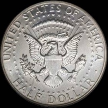 Srebrnjak John Kennedy half dollar